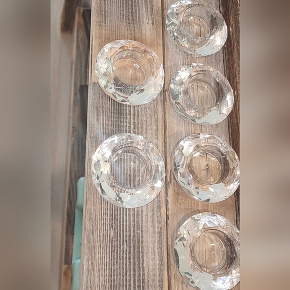 Crystal tealight set of 6 NWOT - Picture 3 of 8